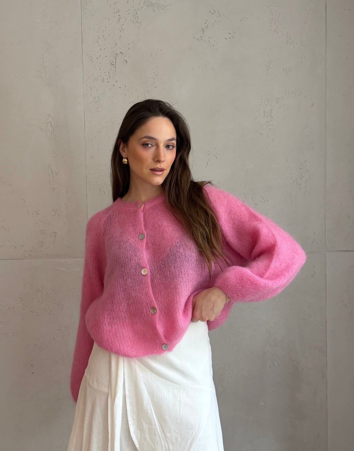 80% Mohair Strickjacke - Switch - Fashion