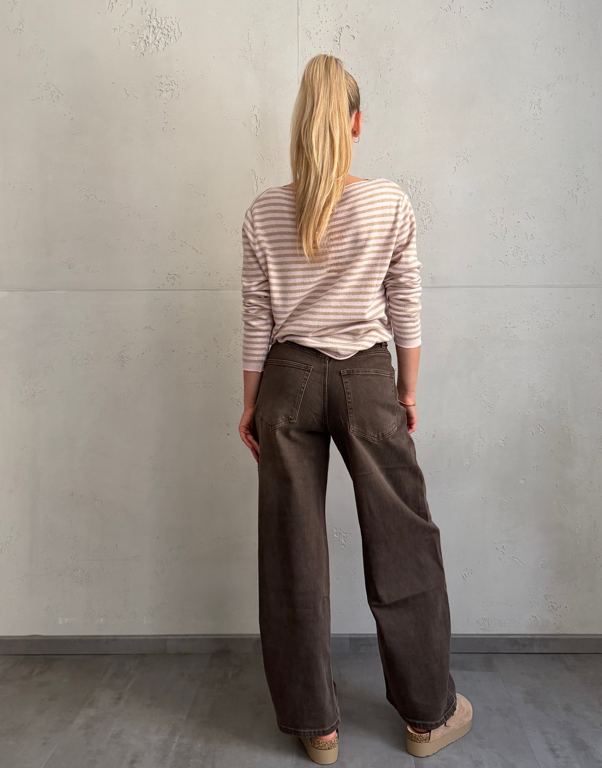 Balloon Jeans mit umgeschlagenem Bund