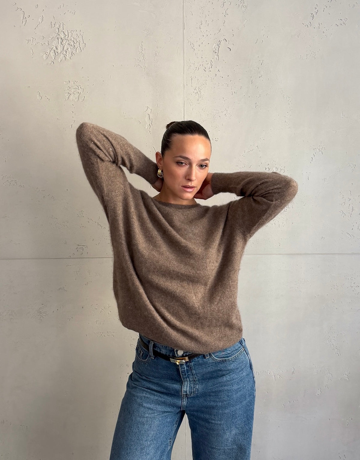 Pullover mit Cashmere und Seide