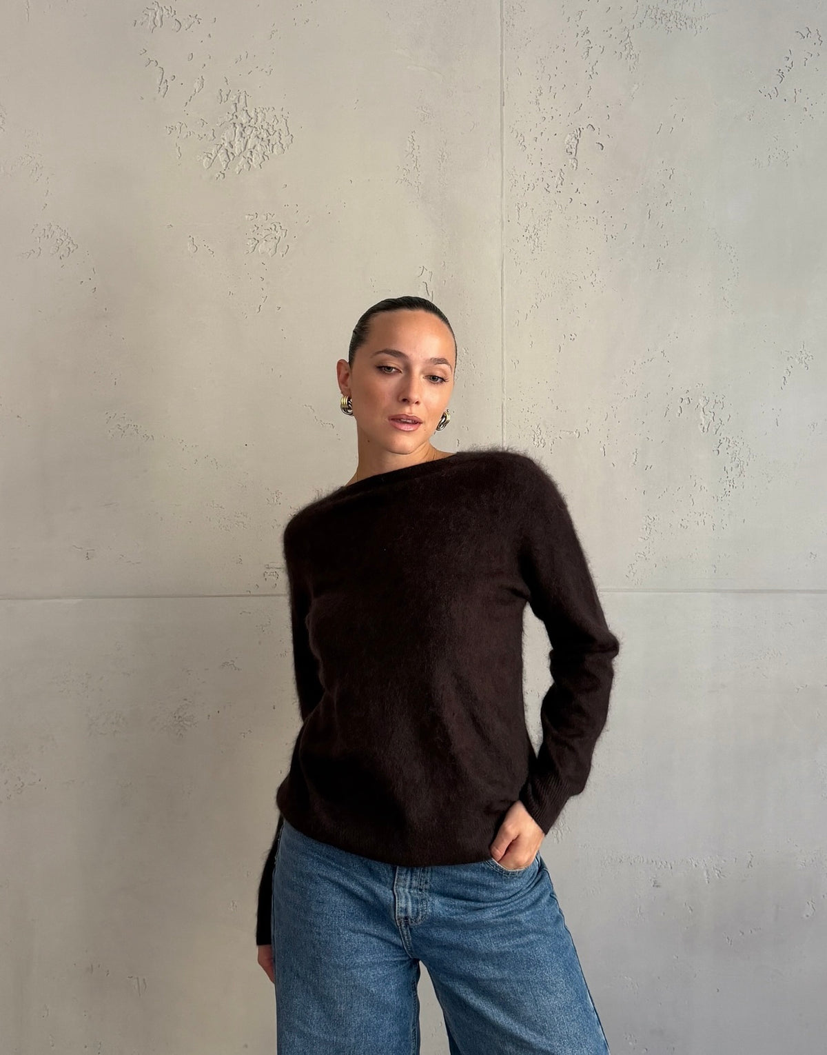Pullover mit Cashmere und Seide