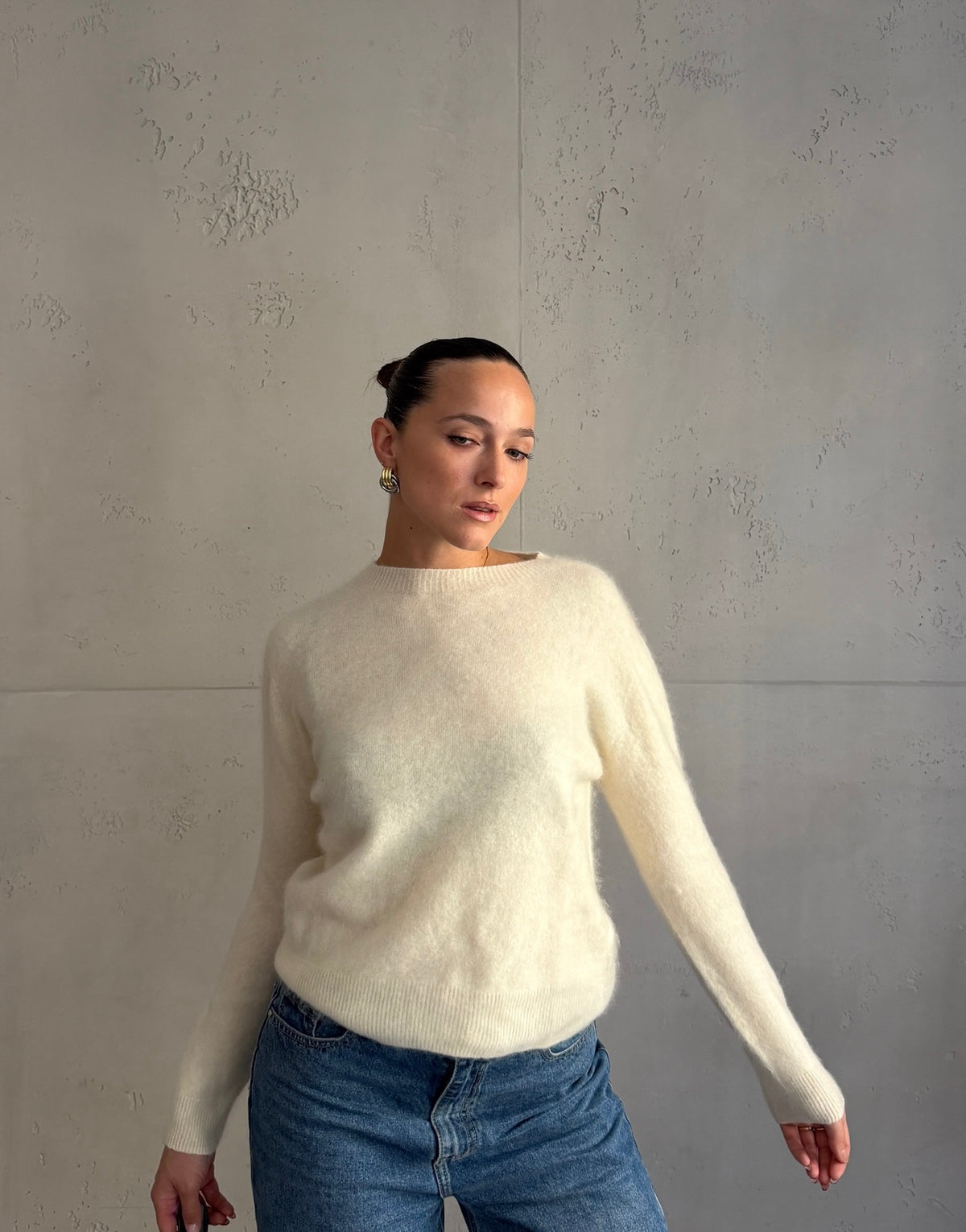 Pullover mit Cashmere und Seide