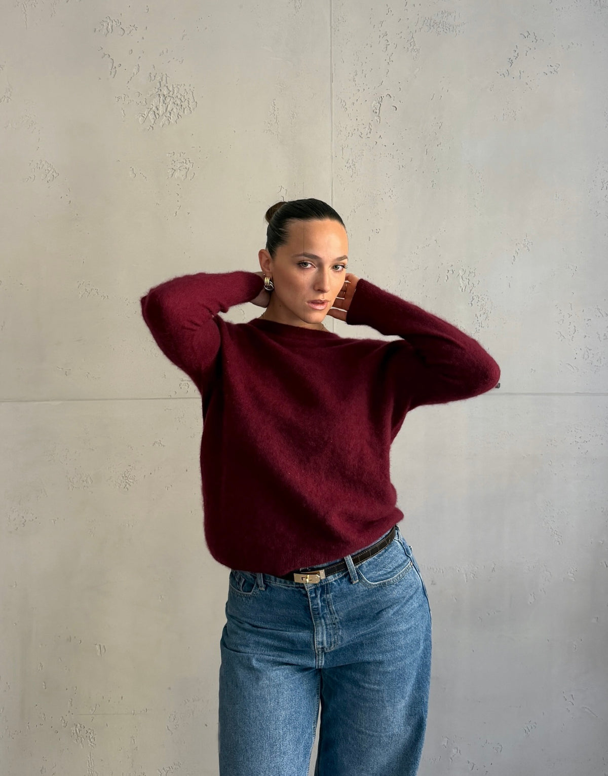 Pullover mit Cashmere und Seide