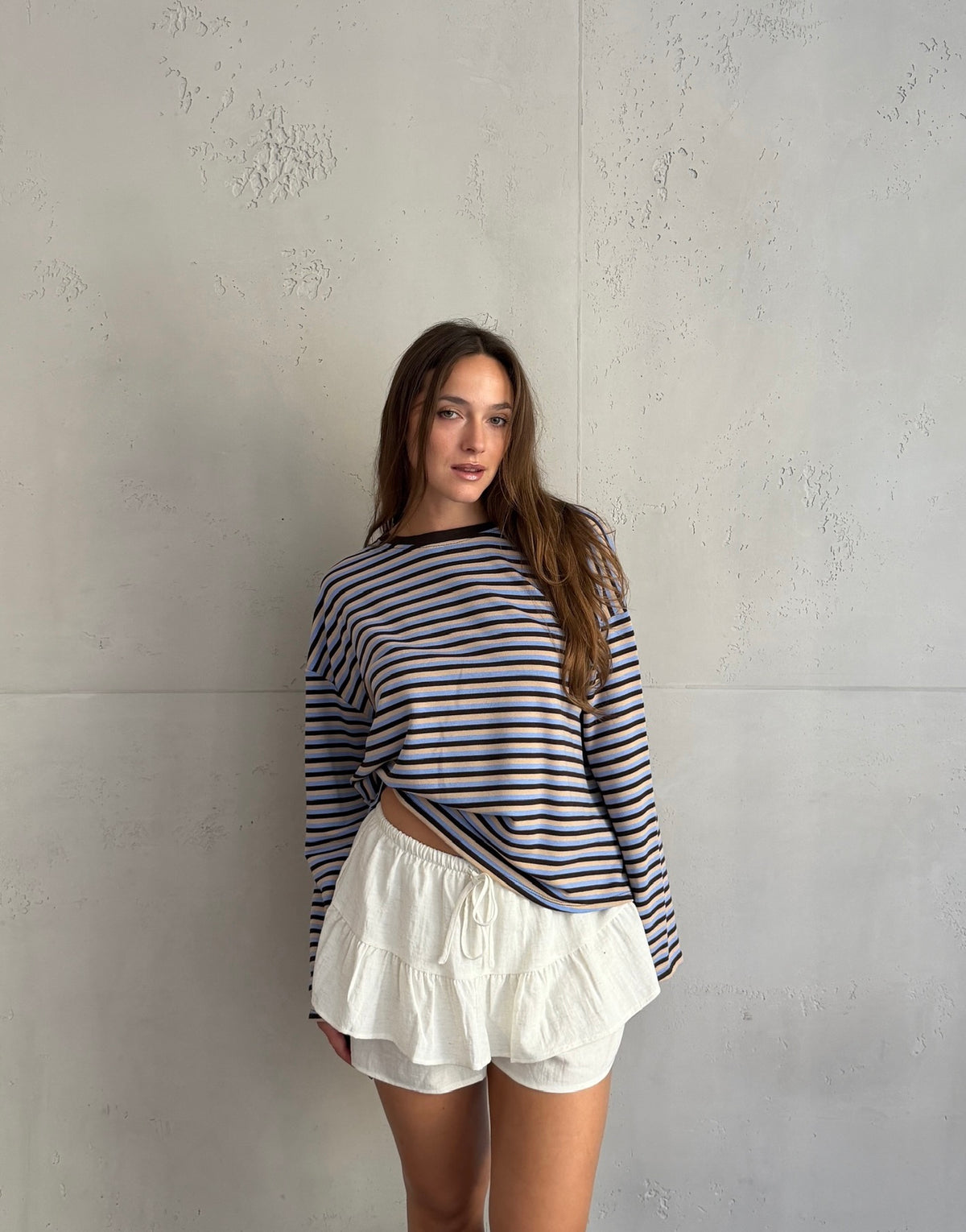 Bunt gestreiftes Longsleeve