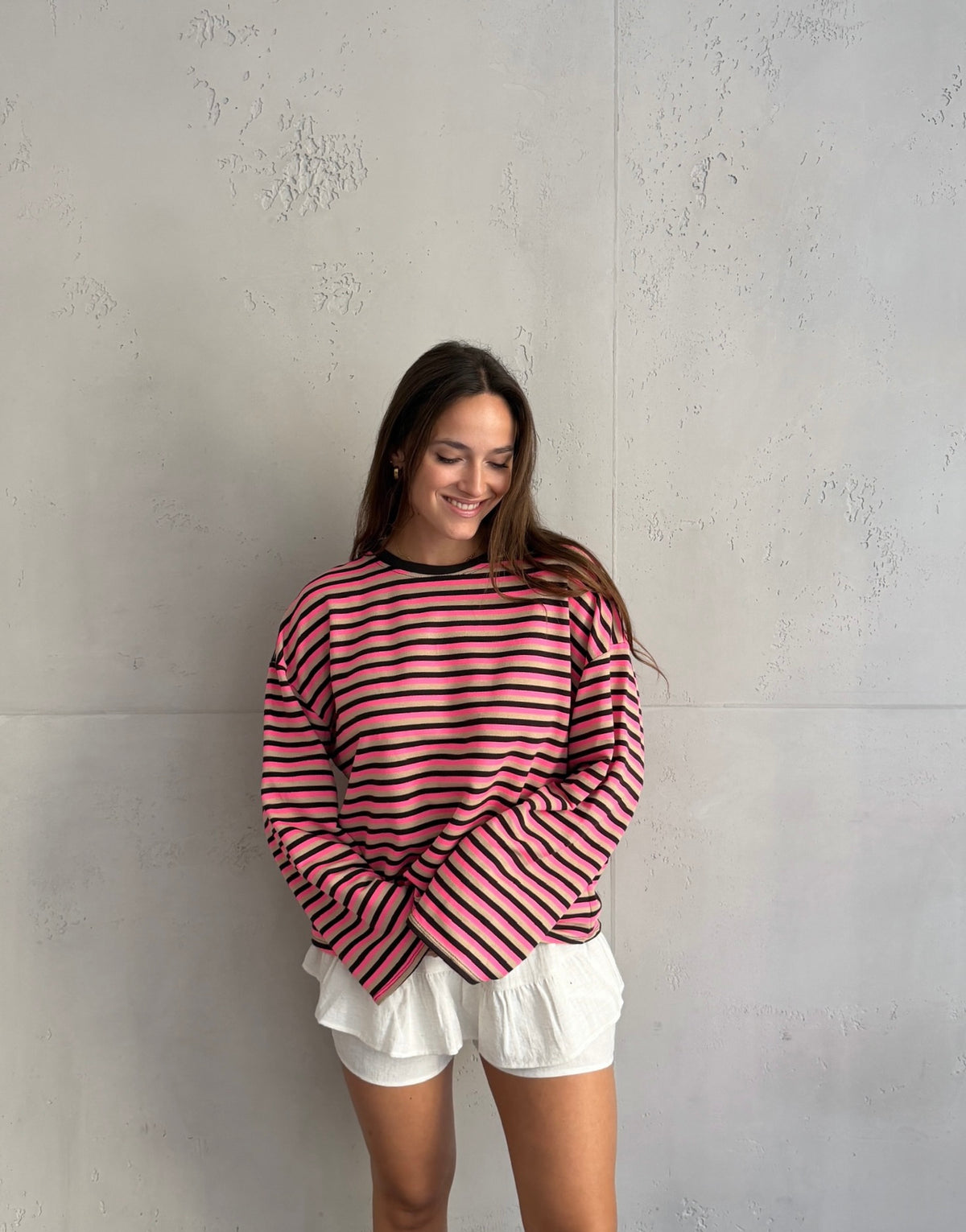 Bunt gestreiftes Longsleeve