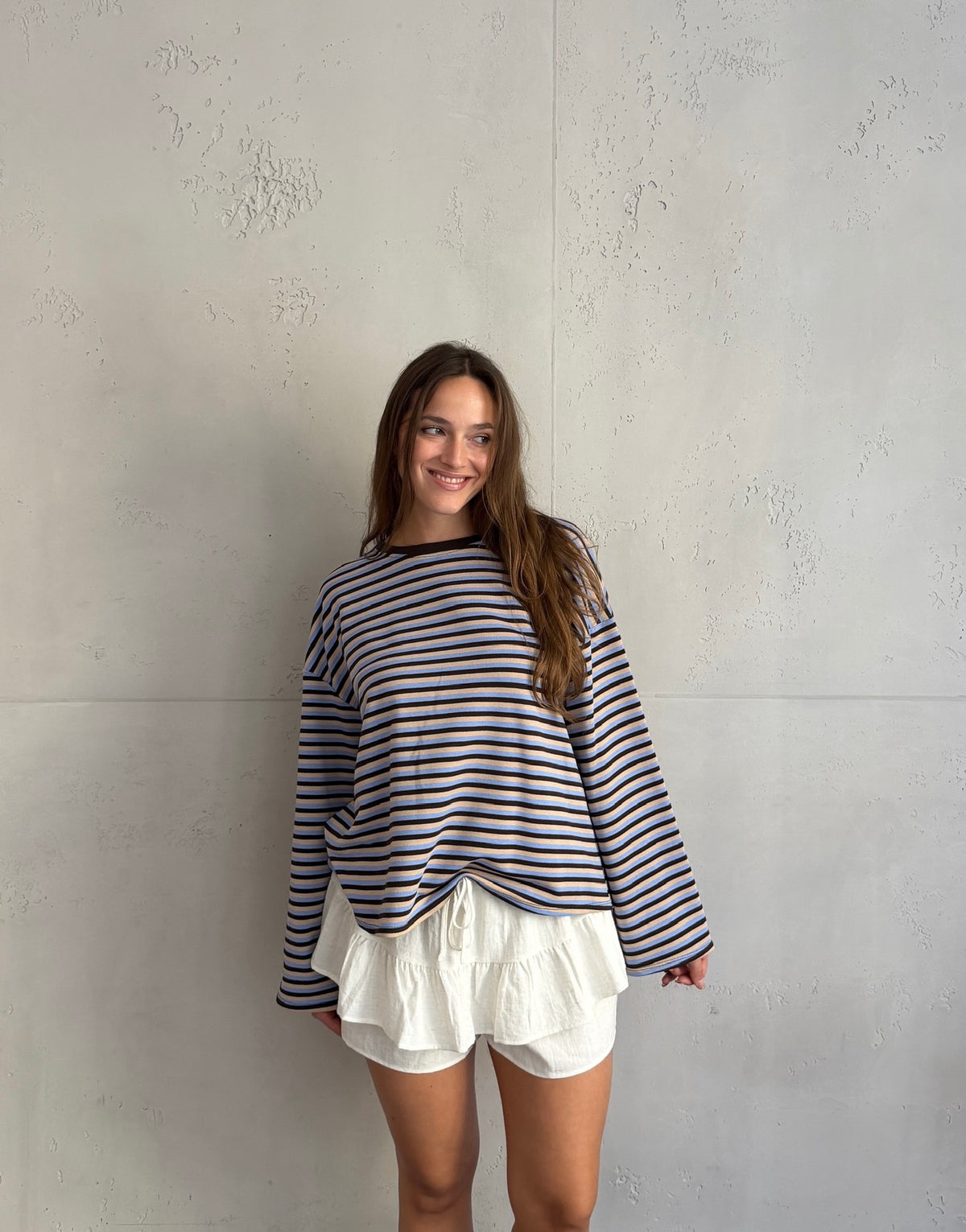 Bunt gestreiftes Longsleeve