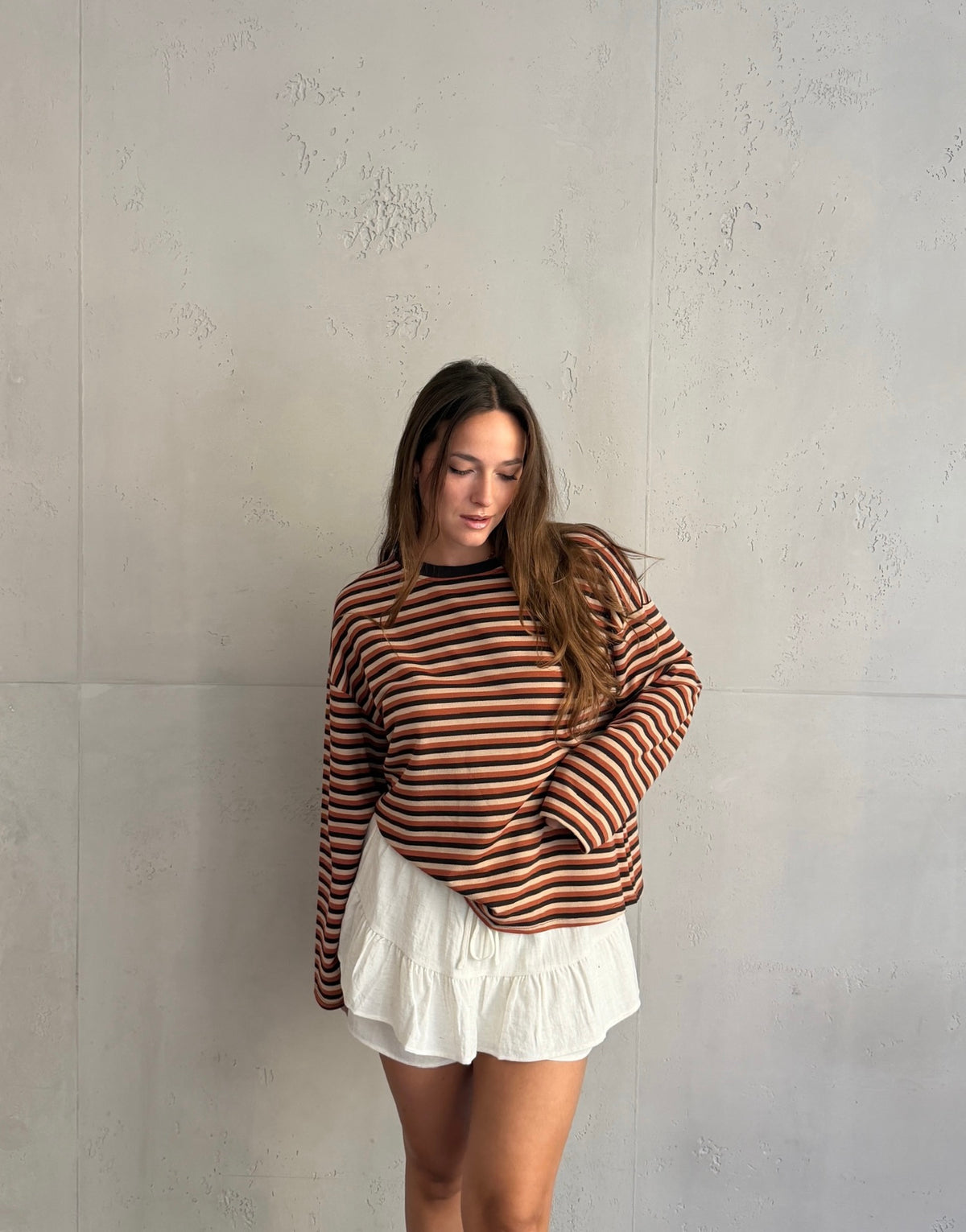 Bunt gestreiftes Longsleeve