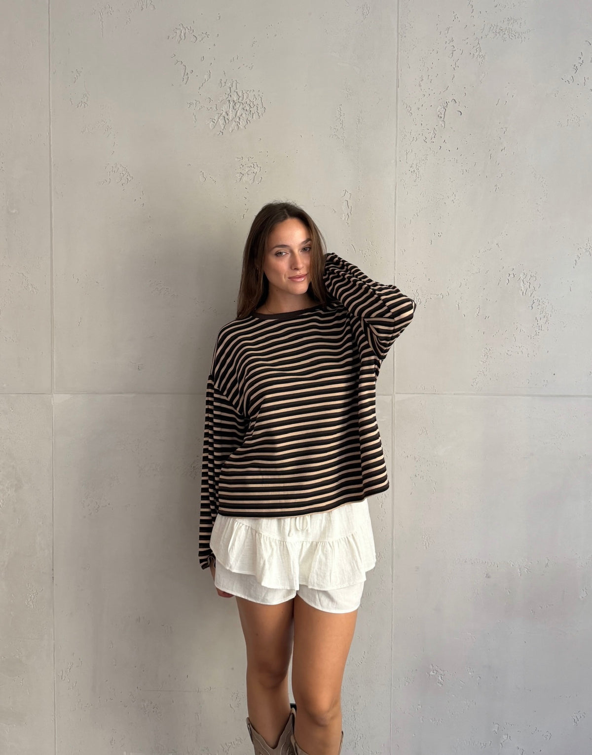 Bunt gestreiftes Longsleeve