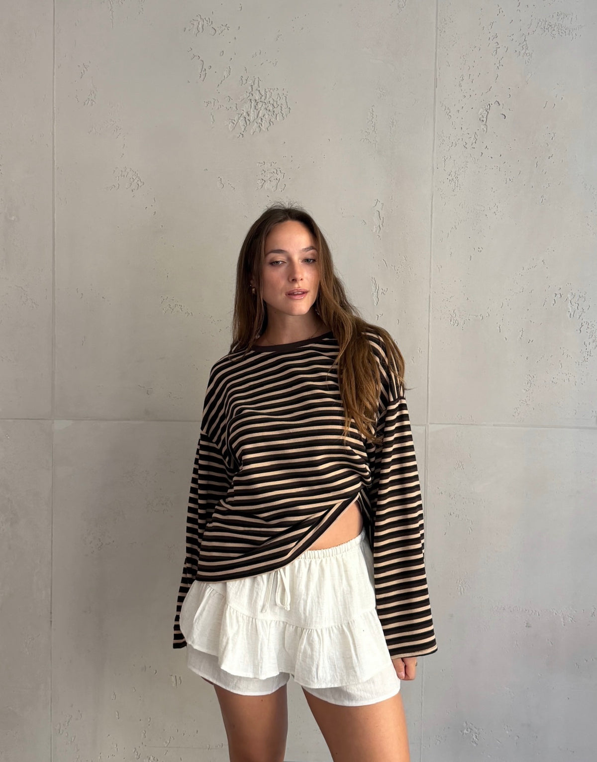 Bunt gestreiftes Longsleeve