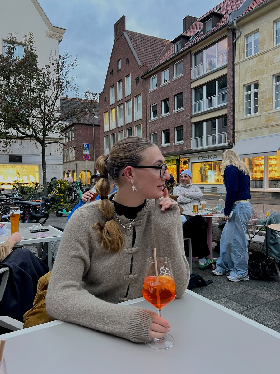 Napoleon Cardigan mit Alpaka