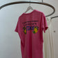 pinkes T-Shirt mit Italy Druck 