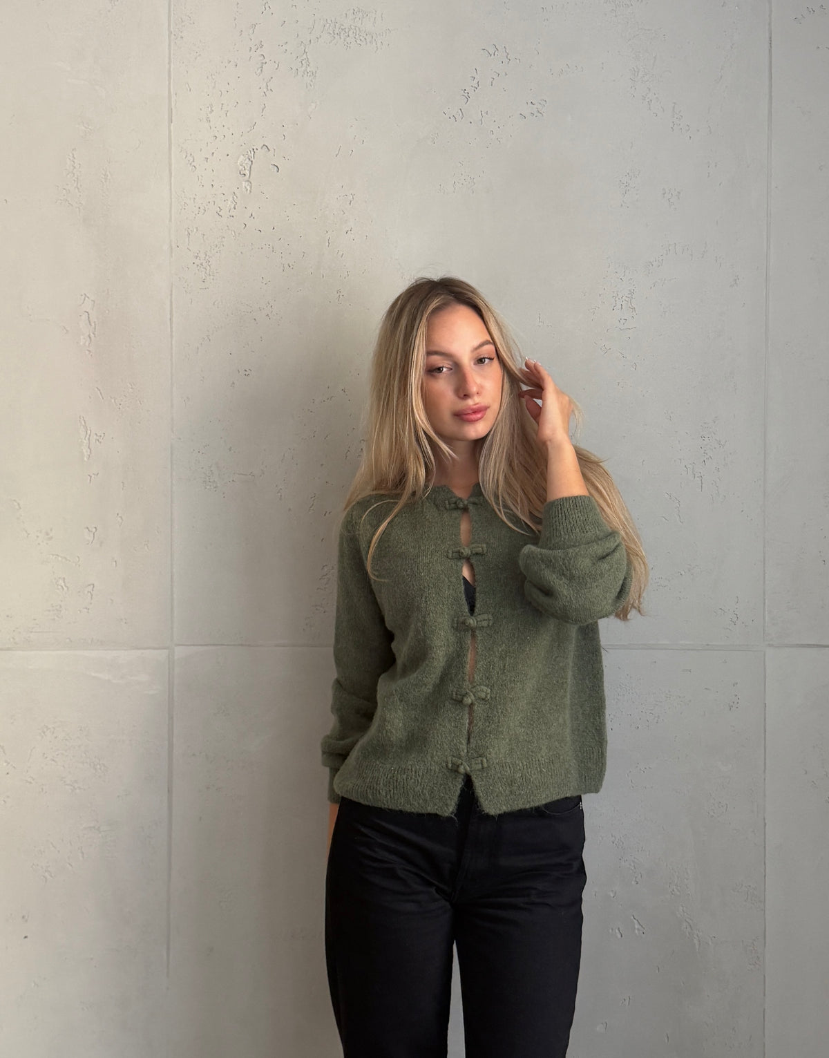 Napoleon Cardigan mit Alpaka
