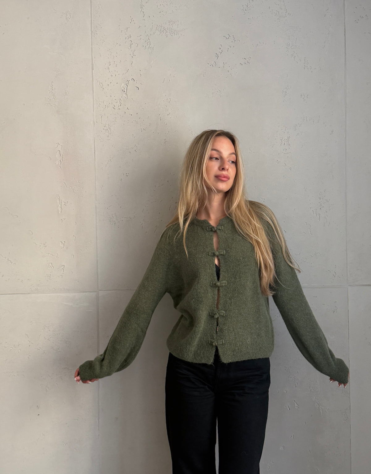 Napoleon Cardigan mit Alpaka