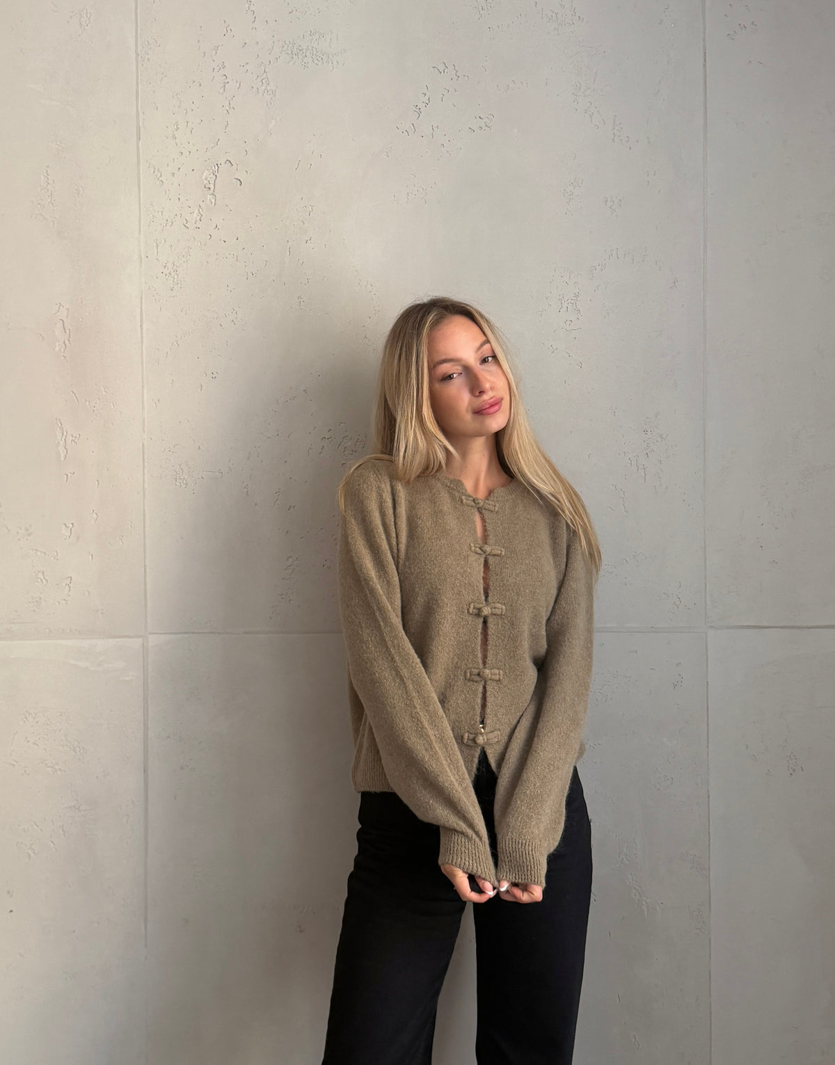 Napoleon Cardigan mit Alpaka
