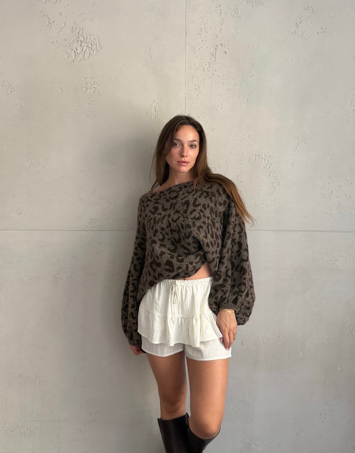 Leo Pullover mit Fledermausärmeln