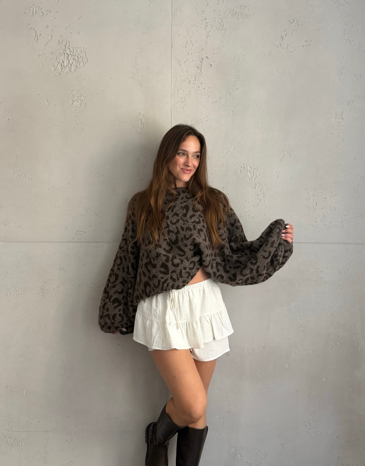 Leo Pullover mit Fledermausärmeln