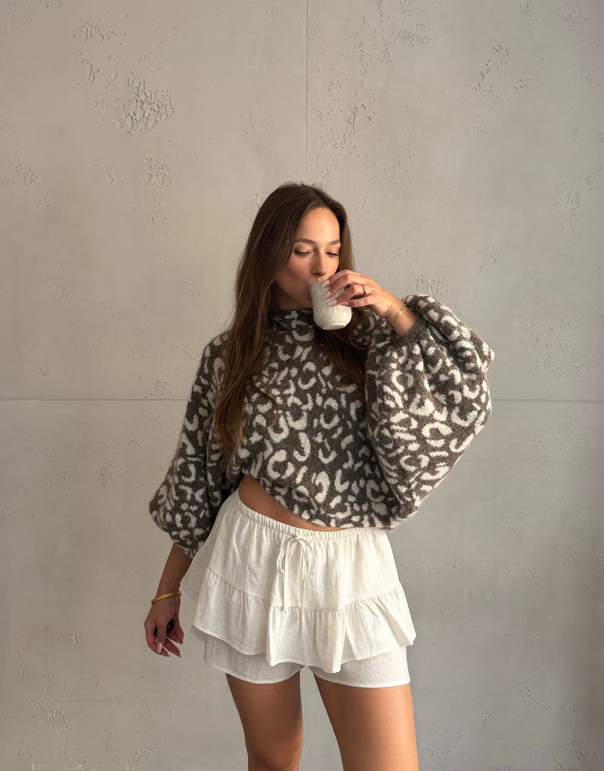 Leo Pullover mit Fledermausärmeln