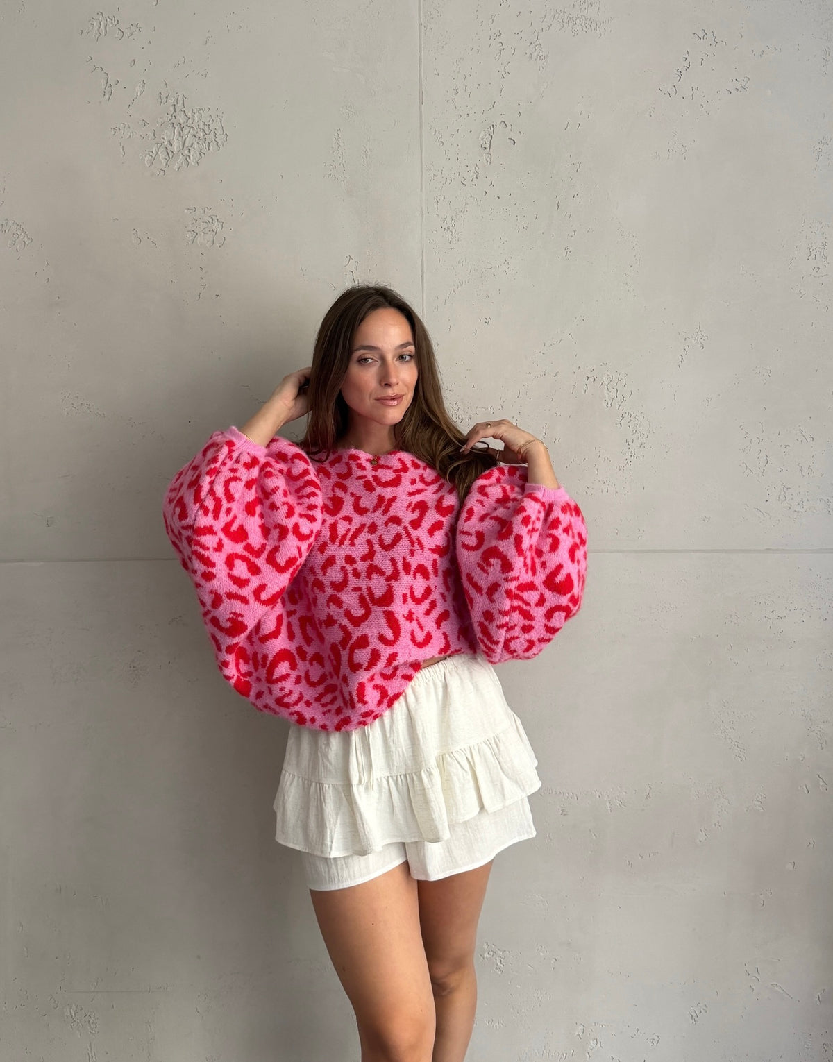 Leo Pullover mit Fledermausärmeln