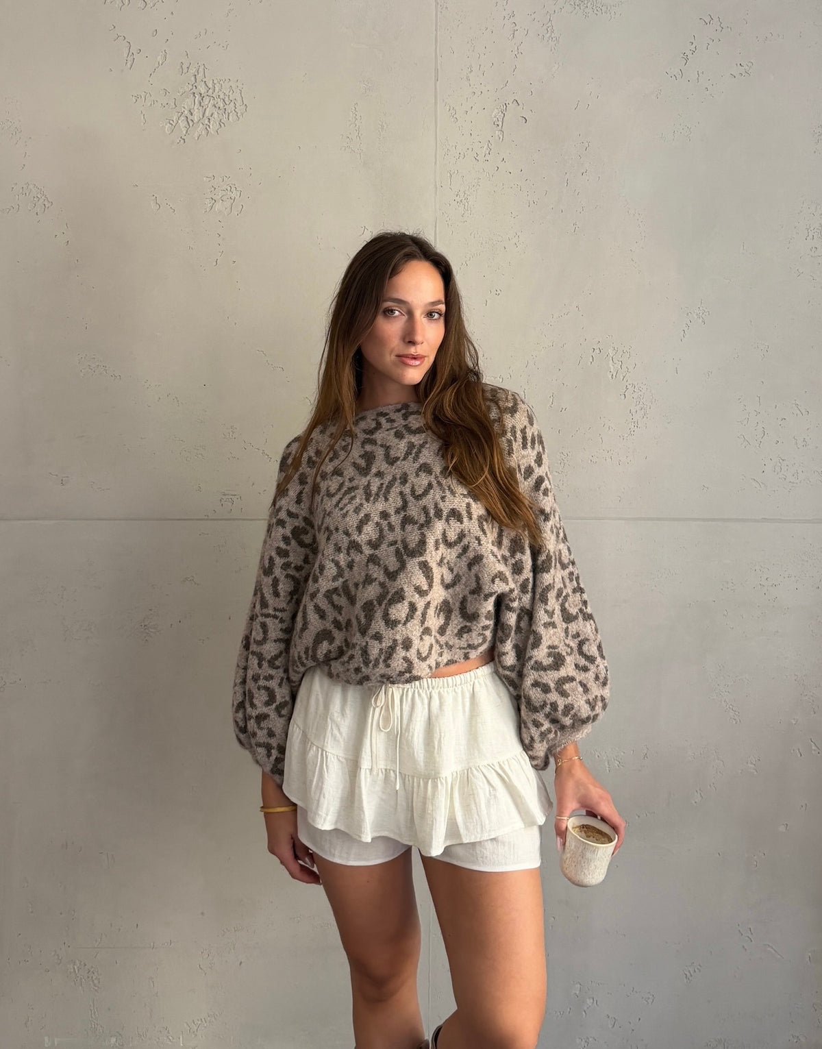 Leo Pullover mit Fledermausärmeln