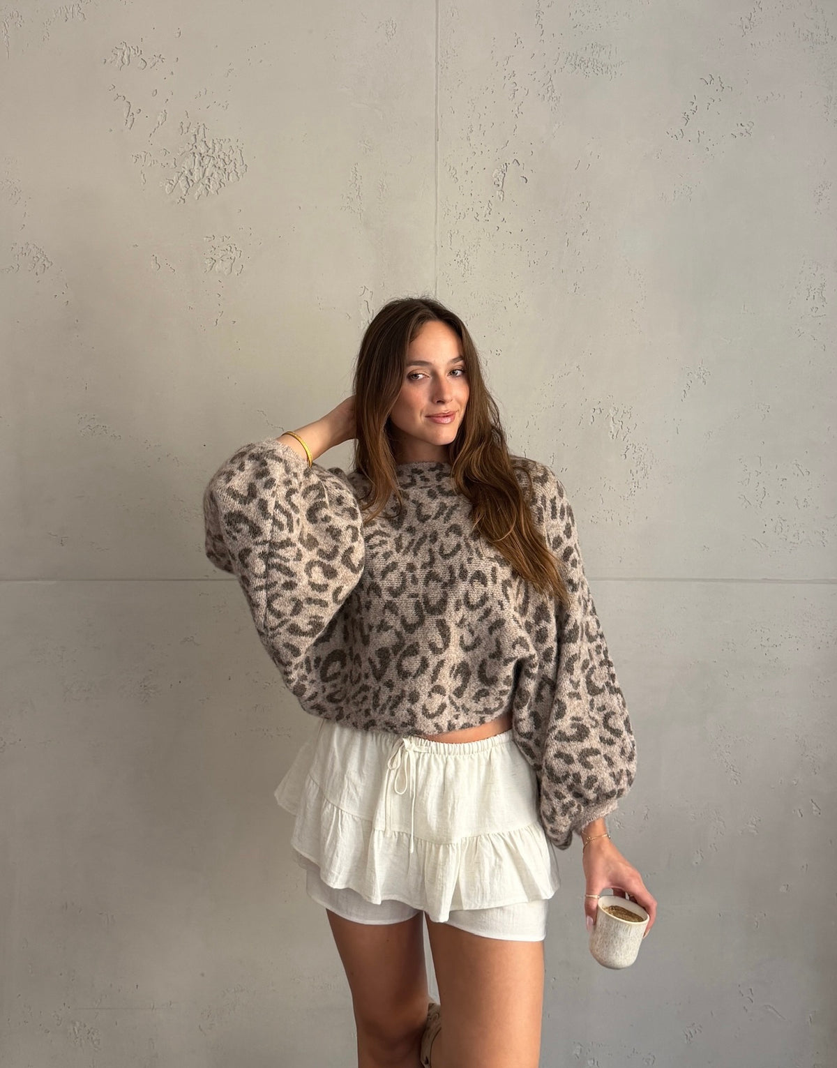 Leo Pullover mit Fledermausärmeln