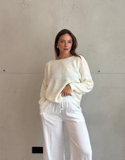 Weicher Switch Pullover mit dezenter Außennaht