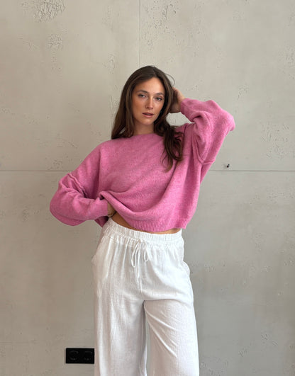 Weicher Switch Pullover mit dezenter Außennaht