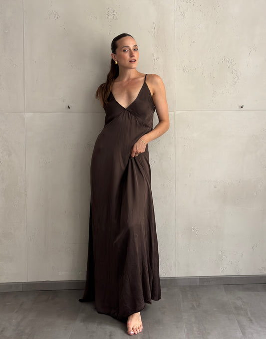 Maxi Viskose Kleid