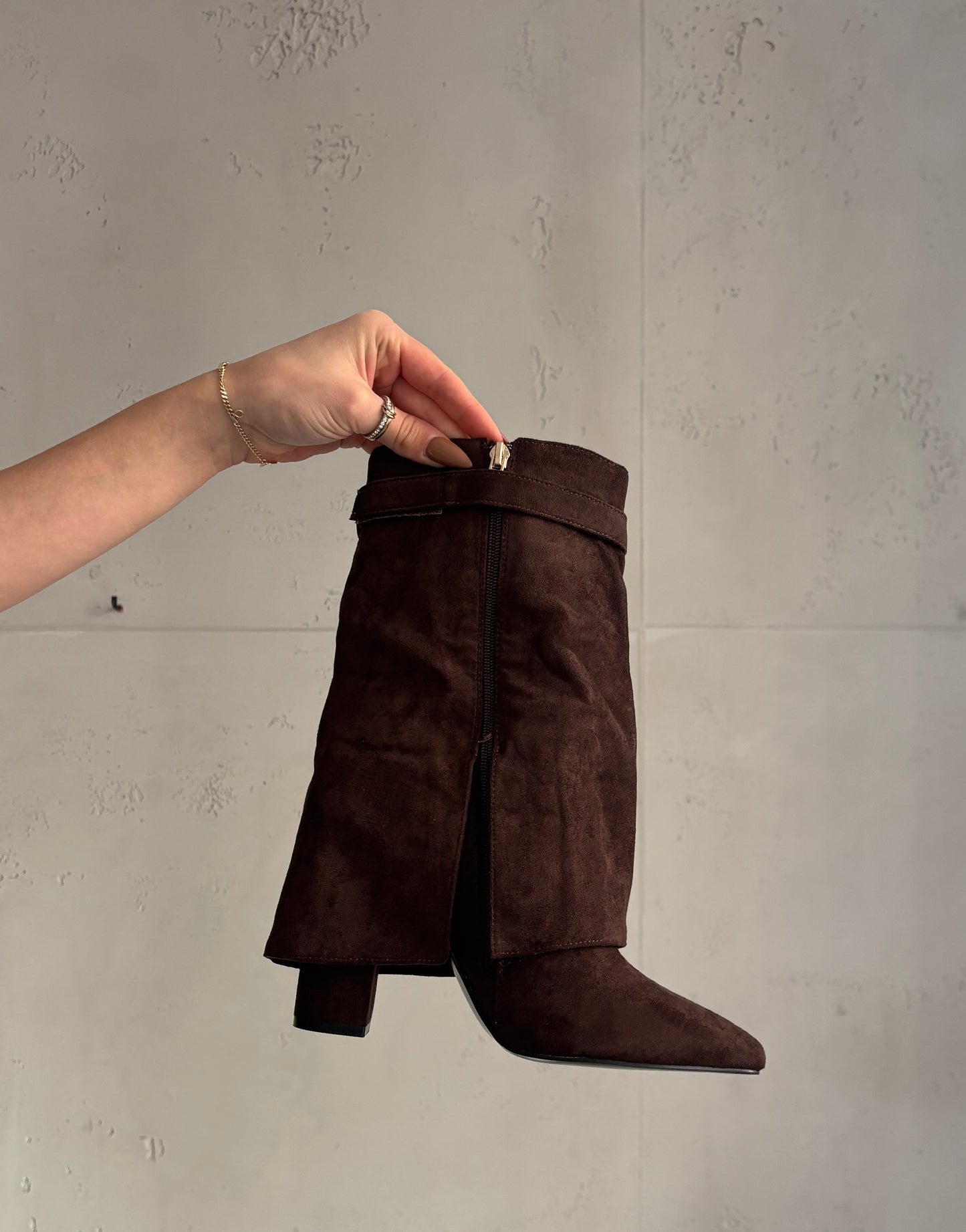 Cowboy Stiefel kurz - coffee