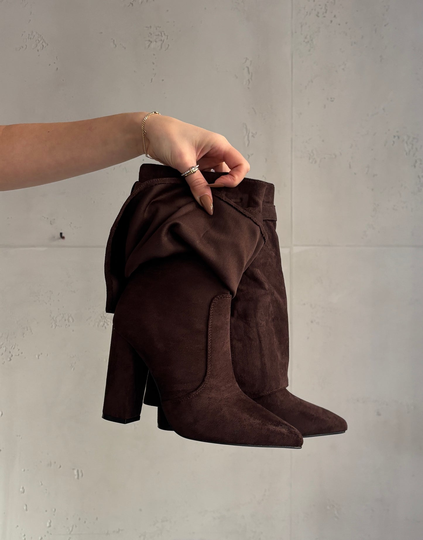 Cowboy Stiefel kurz - coffee