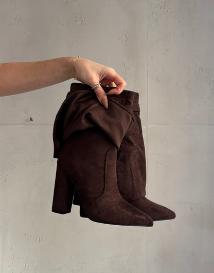 Cowboy Stiefel kurz - coffee