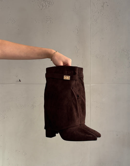 Cowboy Stiefel kurz - coffee