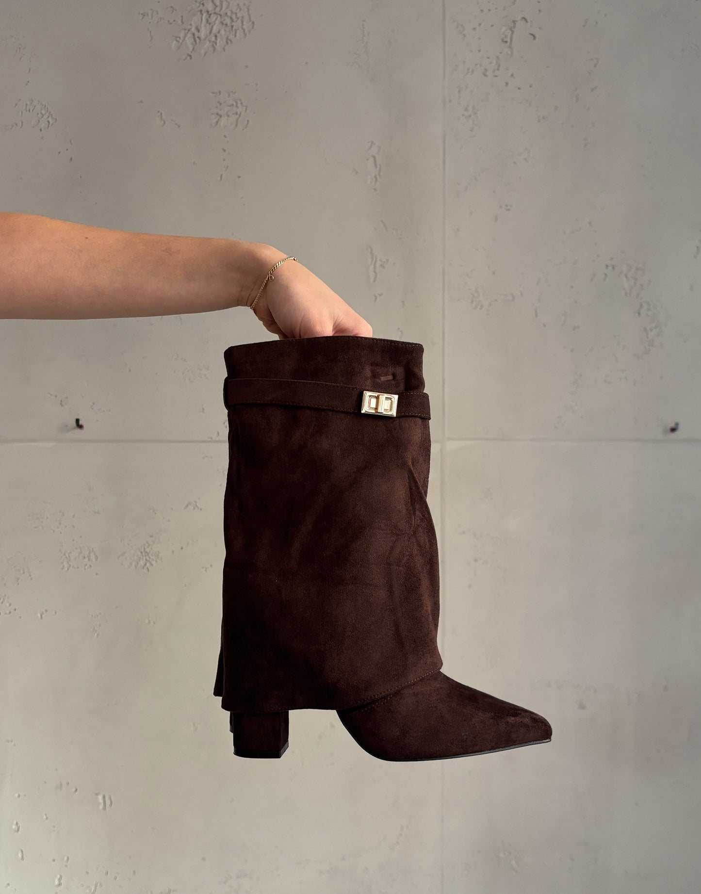 Cowboy Stiefel kurz - coffee