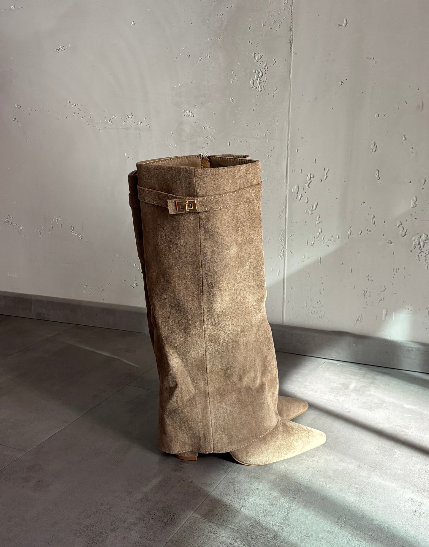 Cowboy Stiefel hoch – Beige