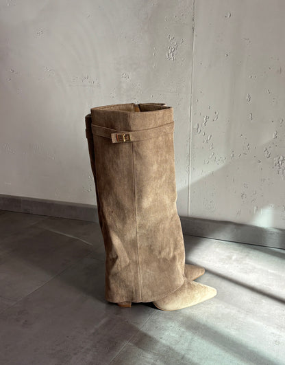 Cowboy Stiefel hoch – Beige