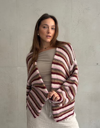 Colorful Stripe Cardigan