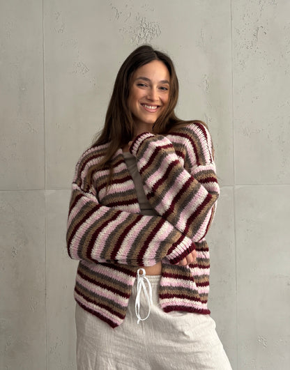 Colorful Stripe Cardigan