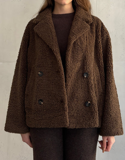 Teddy-Jacke Bouclé