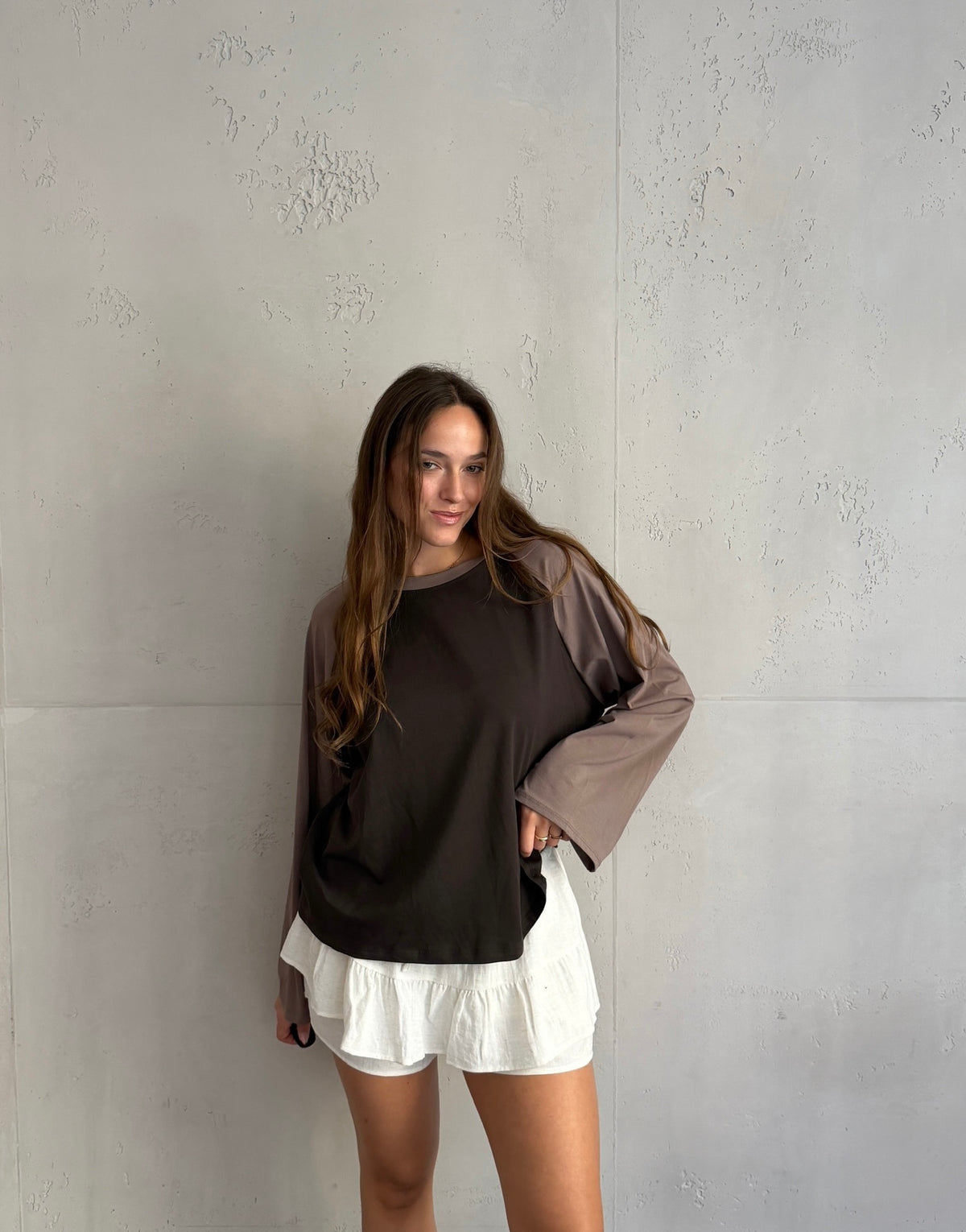 Longsleeve mit Kontrastärmeln