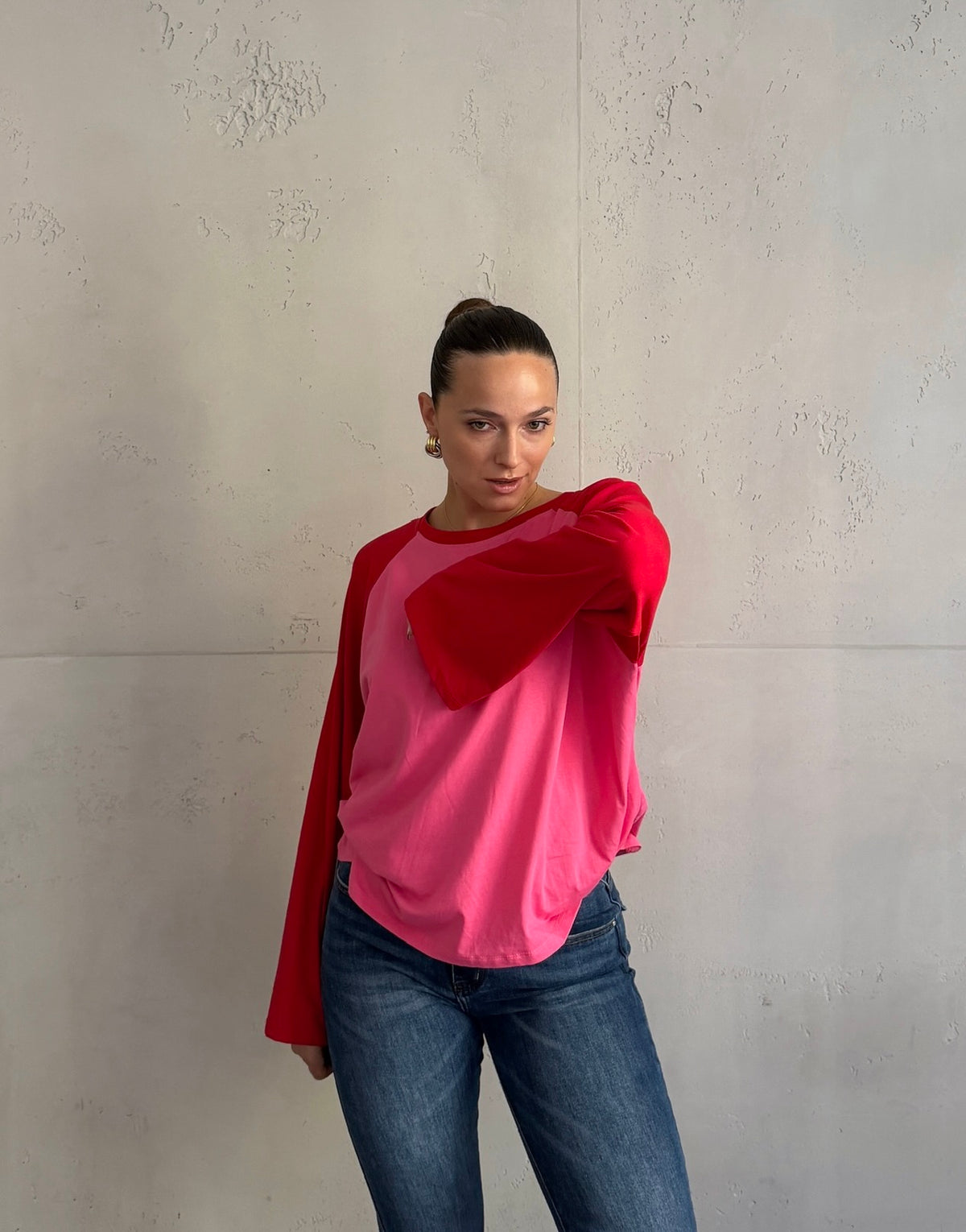 Longsleeve mit Kontrastärmeln