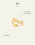 Adjustable Ring – Edelstahl, Gold, One Size - Switch-Fashion