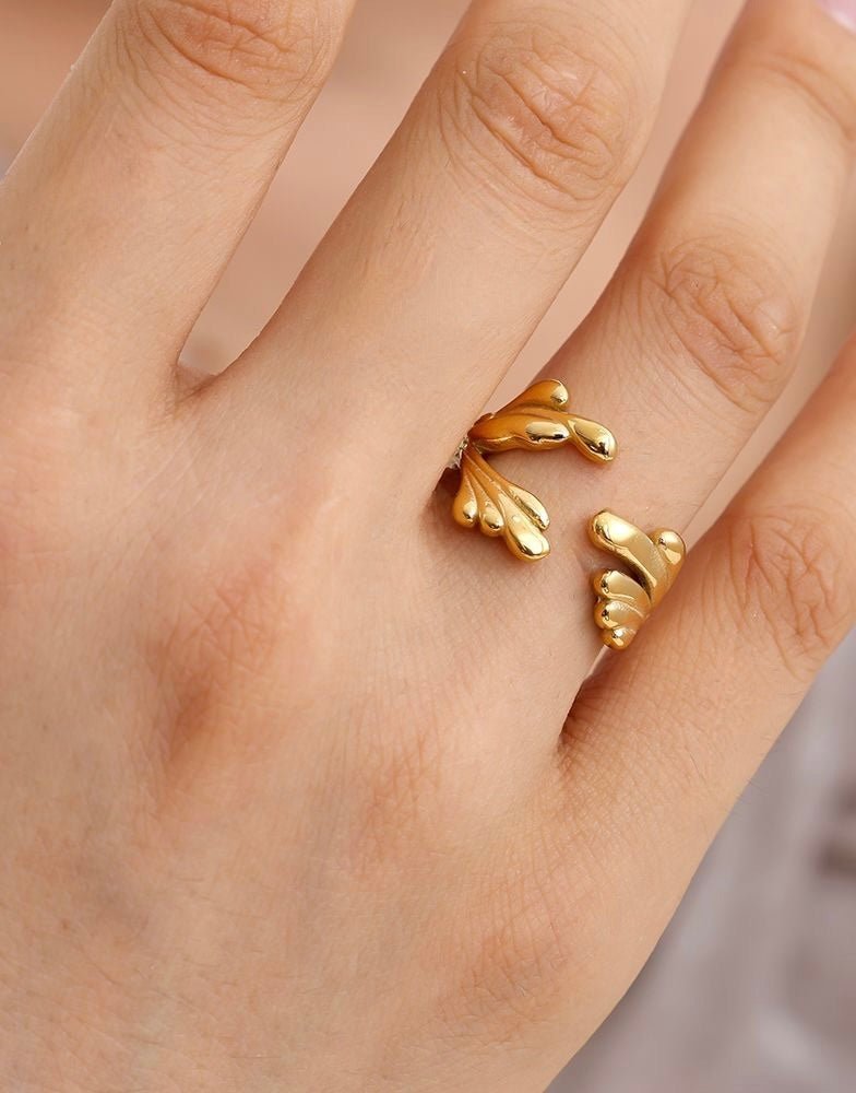 Adjustable Ring – Edelstahl, Gold, One Size - Switch-Fashion