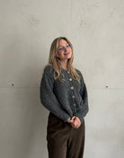 Alpaca Bouclé - Jacke mit Knöpfen - Switch - Fashion