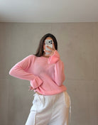 Alpaka Pullover mit Rüschen - Ärmel - Switch - Fashion