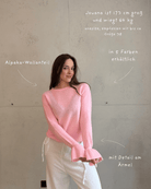 Alpaka Pullover mit Rüschen - Ärmel - Switch - Fashion