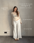 Ausgestellte Hose in Spitzenoptik mit Innenhose - Switch - Fashion