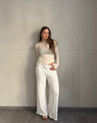 Ausgestellte Hose in Spitzenoptik mit Innenhose - Switch - Fashion