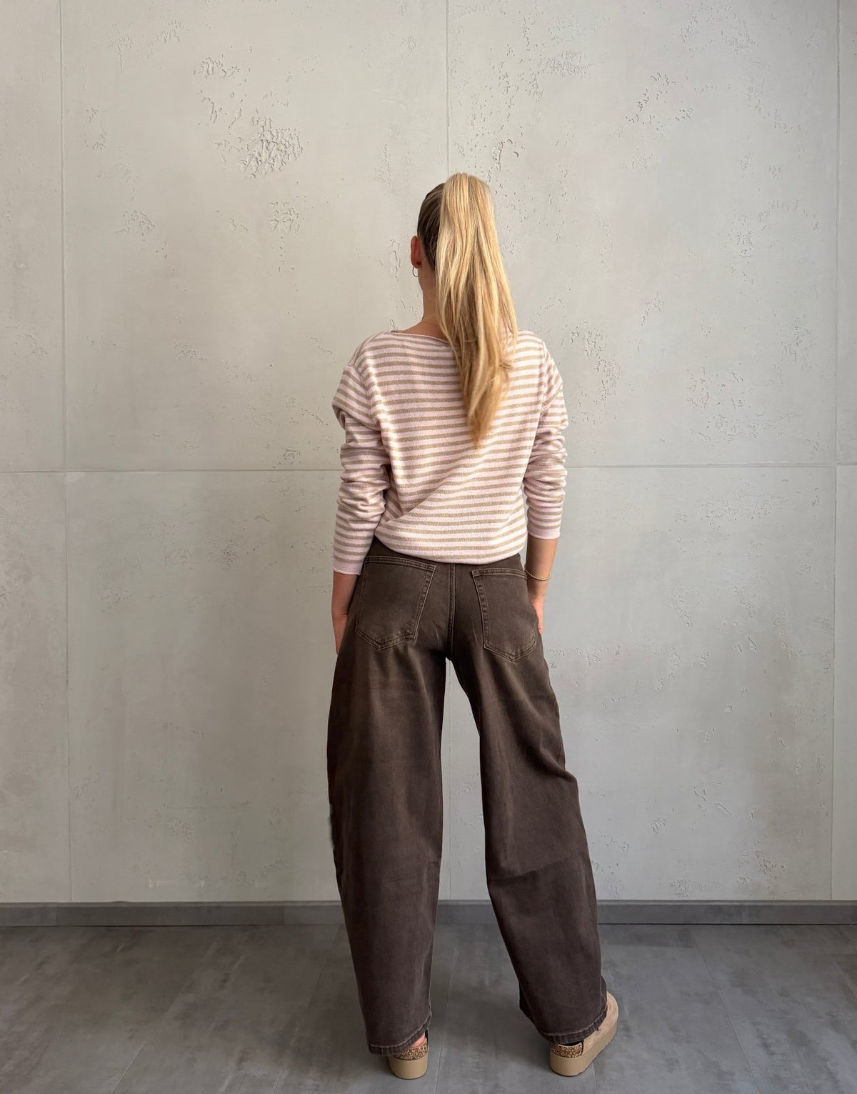 Balloon Jeans mit umgeschlagenem Bund - Switch-Fashion