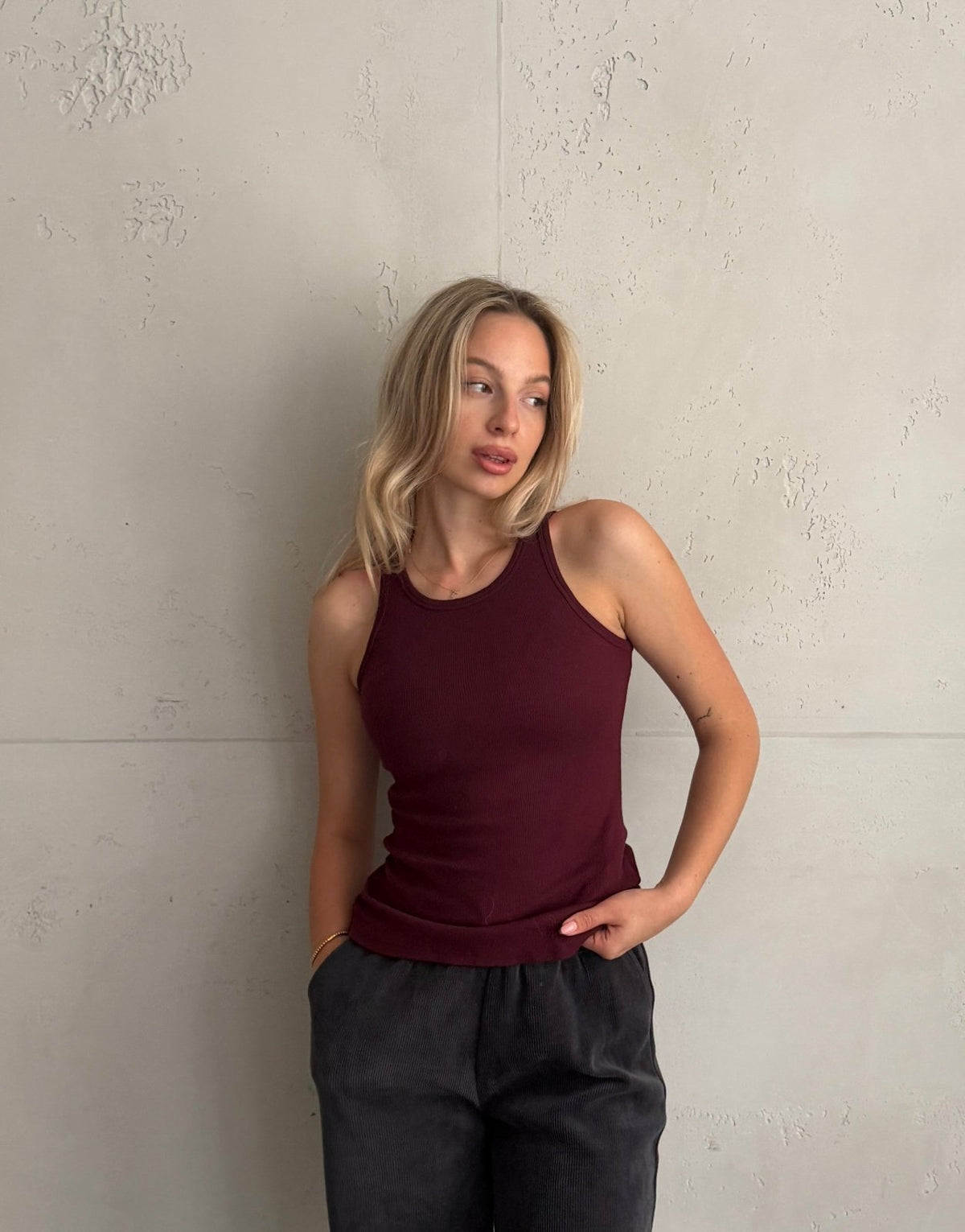 Basic Ripp Top aus Baumwolle - Switch-Fashion