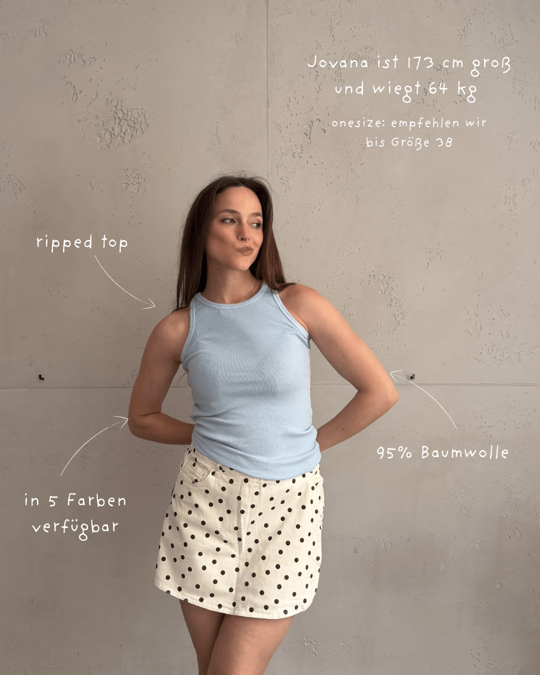 Basic Ripp Top aus Baumwolle - Switch - Fashion