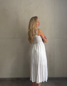 Baumwoll Maxikleid mit Bindeträgern – Der Gummizug macht den Unterschied - Switch-Fashion