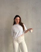 Baumwoll - Shirt mit asymmetrischer Spitze - Switch - Fashion